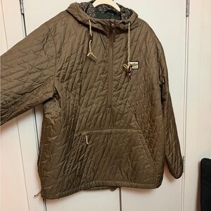 Howler Brothers Brown Quilted Puffer Anorak Jacket
